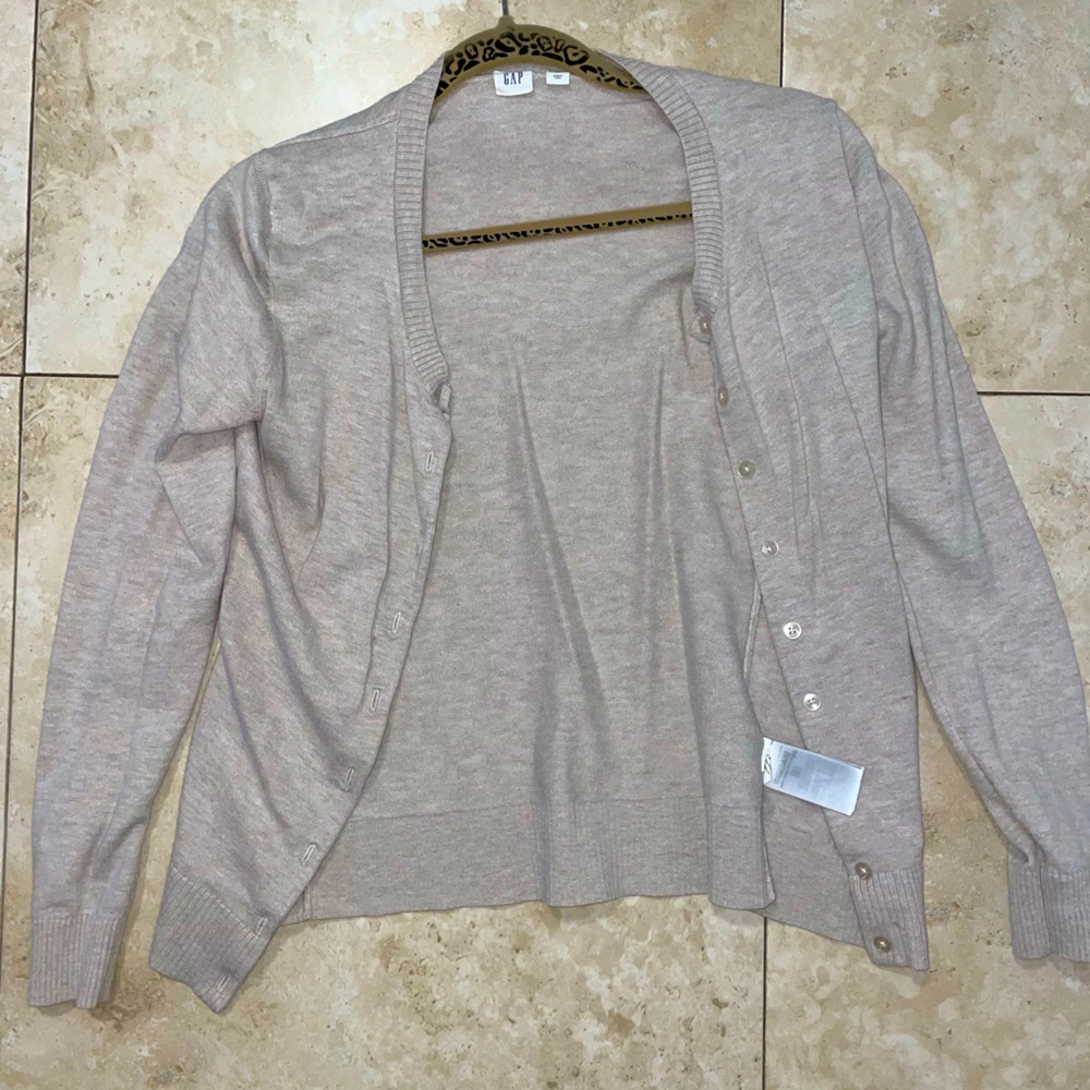 Neutral Gap Sweater Cardigan